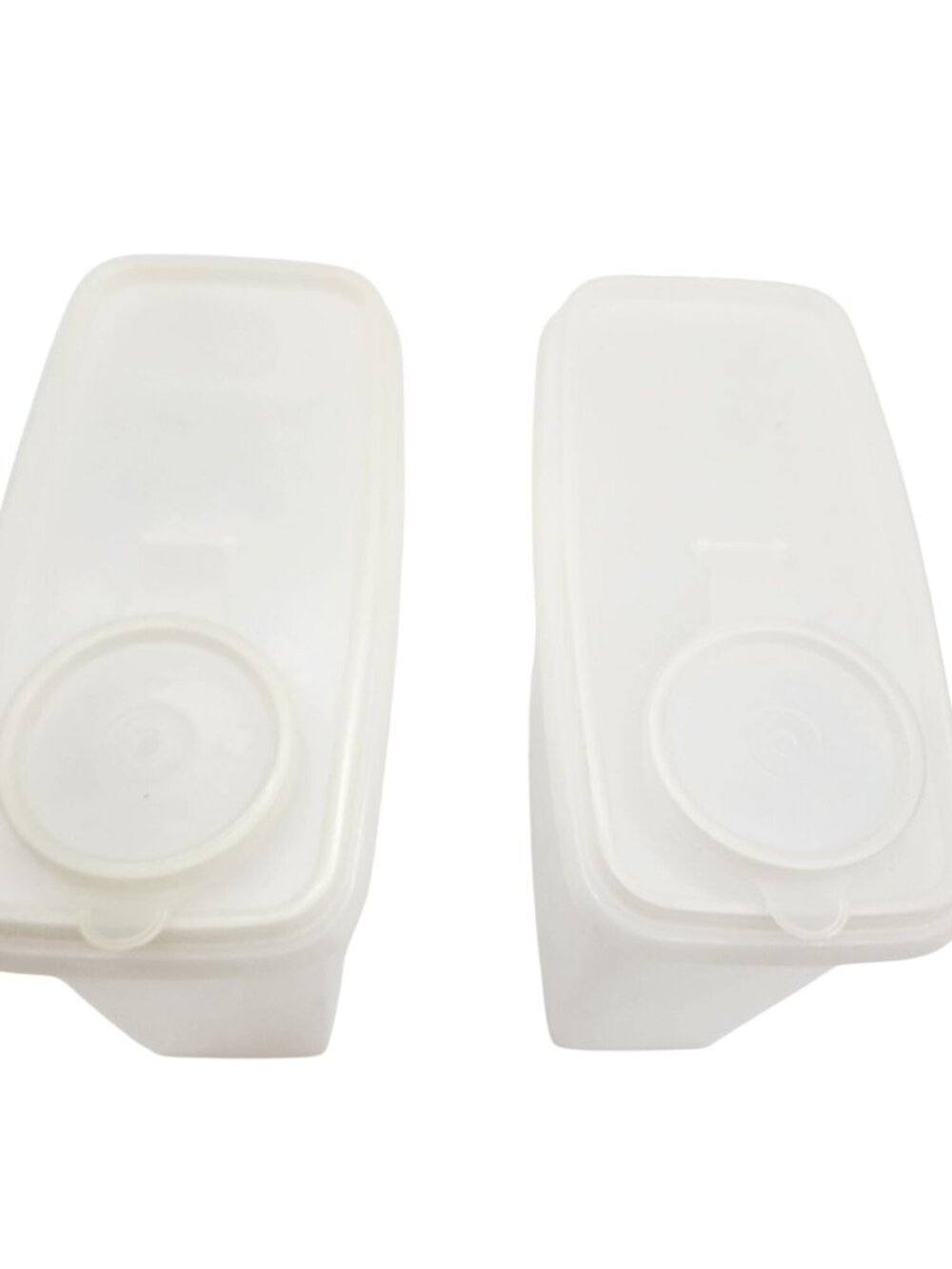 Tupperware Cereal / Oatmeal Storer White Seals Set of 2 - Picture 2 of 5